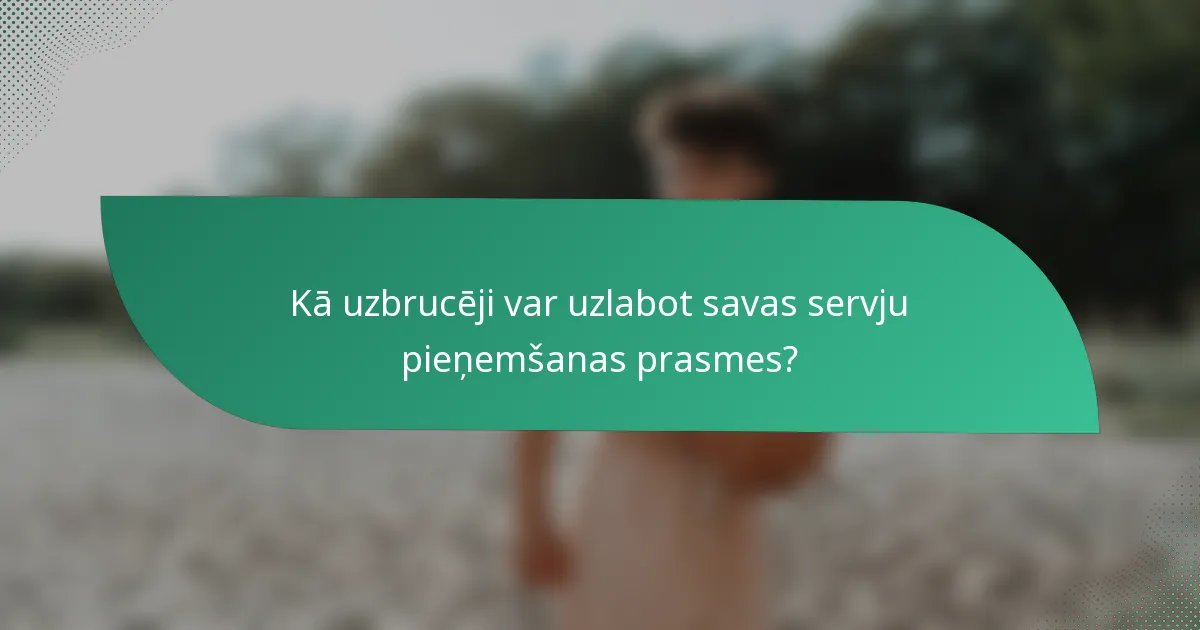 Kā uzbrucēji var uzlabot savas servju pieņemšanas prasmes?